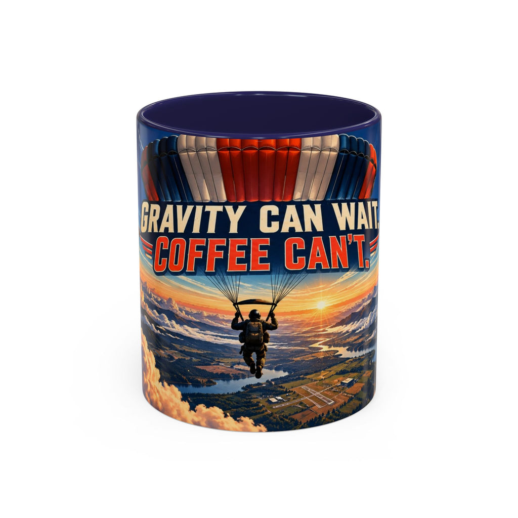 Gravity Can Wait – Skydiver Full-Wrap Mug