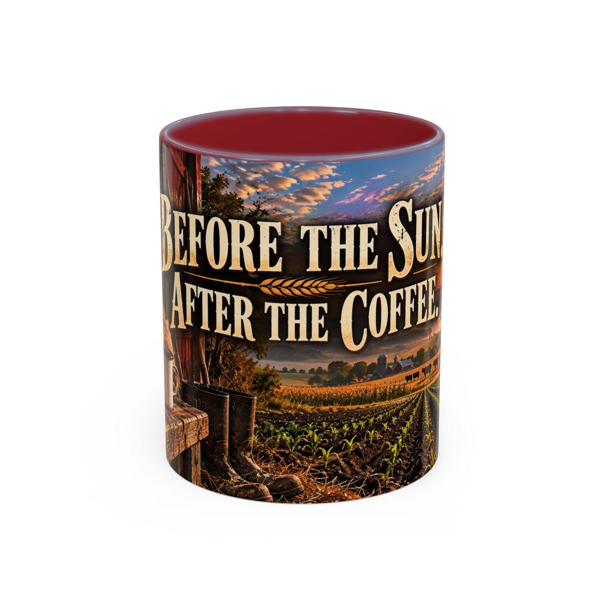 Before The Sun – Farmer Full-Wrap Mug