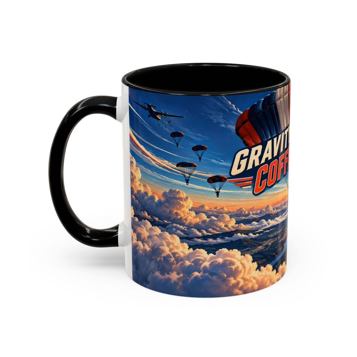 Gravity Can Wait – Skydiver Full-Wrap Mug