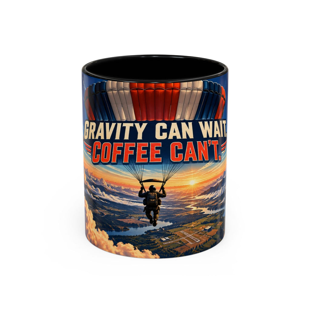 Gravity Can Wait – Skydiver Full-Wrap Mug